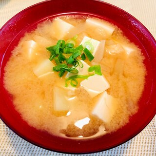 ほくほく☆じゃがいもと豆腐のお味噌汁